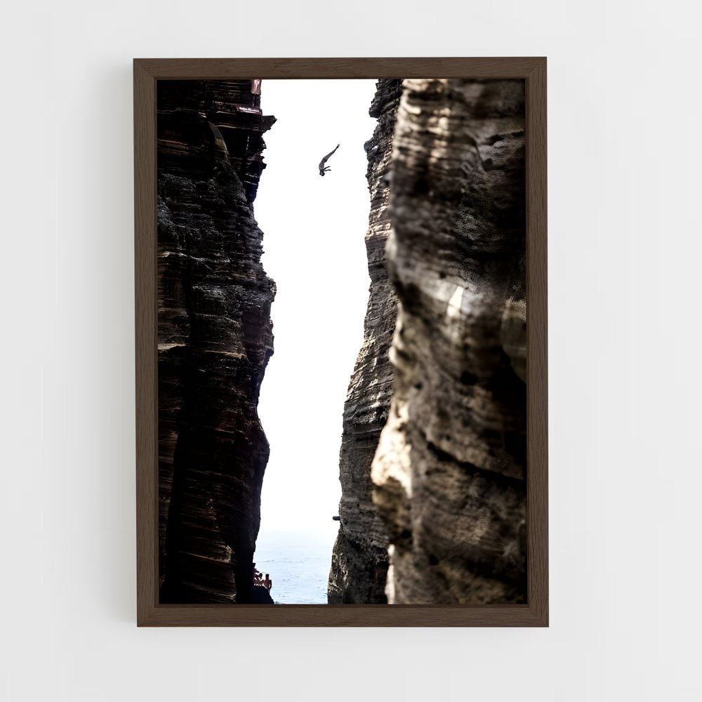 Poster Cliff diving falaise – affiche Plongeon de falaise (vue 5)